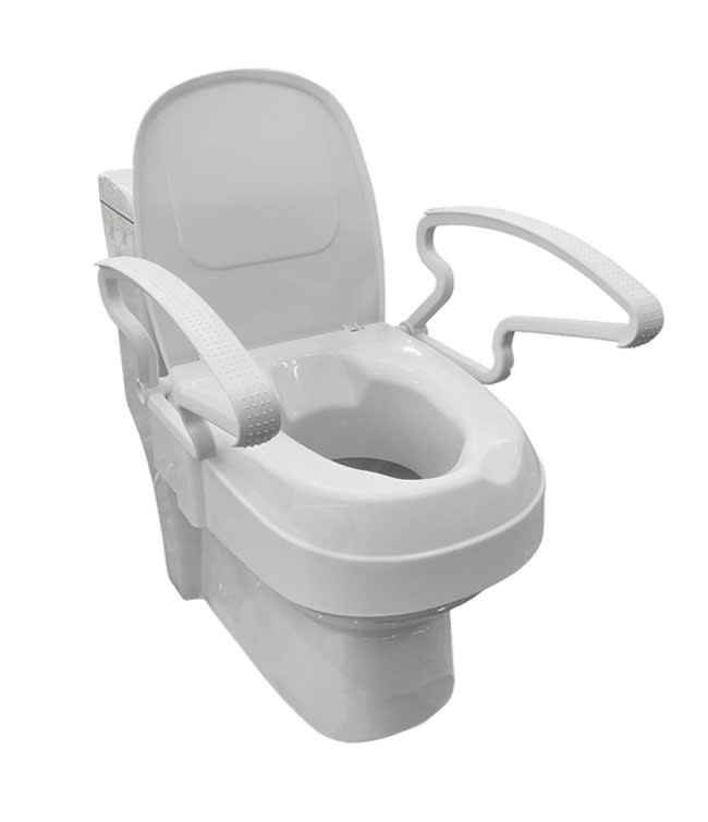 MOBB - MOBB Raised Toilet Seat with Arms adjustable height to add 2",4" and 6"