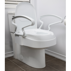 MOBB - MOBB Raised Toilet Seat with Arms adjustable height to add 2",4" and 6"