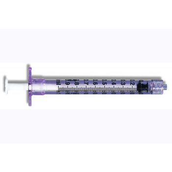 BD Medical BD Syringe Only 1ml Luer Lock Sterile Box/100 Each
