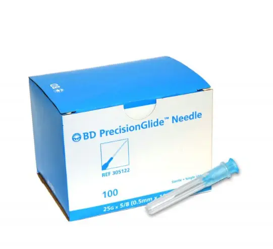 BD Medical BD PrecisionGlide Hypodermic Needle 100/bx 25g x 5/8" single