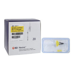 BD Medical BD Nexiva Bloodless IV Catheter 24G x 3/4" Single Port