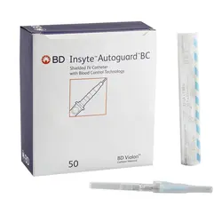 BD Medical BD Insyte Auto-Guard BC Pro Safety IV Catheter 22G x 1" Sterile 50/Bx