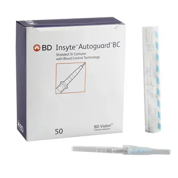 BD-BD Medical BD Insyte Auto-Guard BC Pro Safety IV Catheter 22G x 1" Sterile 50/Bx