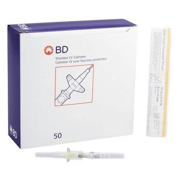 BD Medical BD Insyte Auto-Guard BC Pro Safety IV Catheter 24G x 0.75" Sterile 50/Bx
