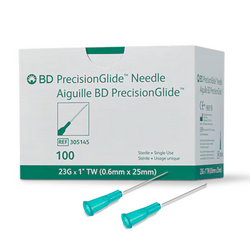 BD Medical BD PrecisionGlide Hypodermic Needle 100/bx 23g x 1" single