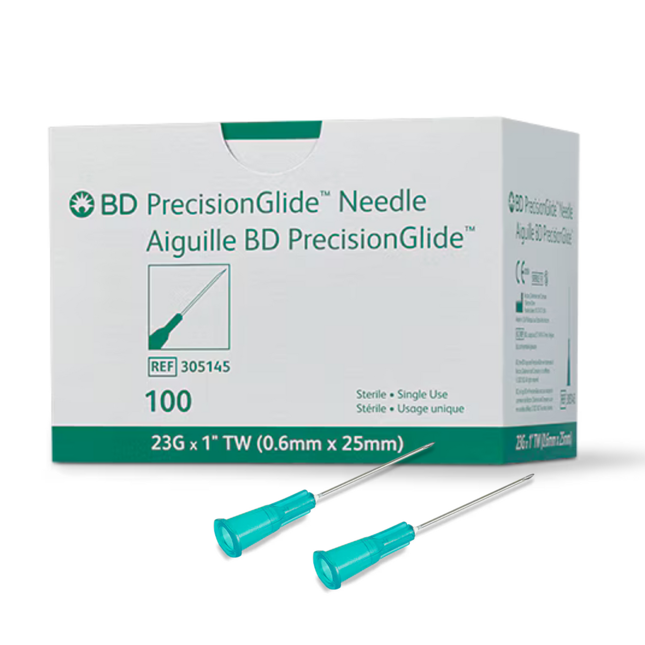 BD-BD Medical BD PrecisionGlide Hypodermic Needle 100/bx 23g x 1" single