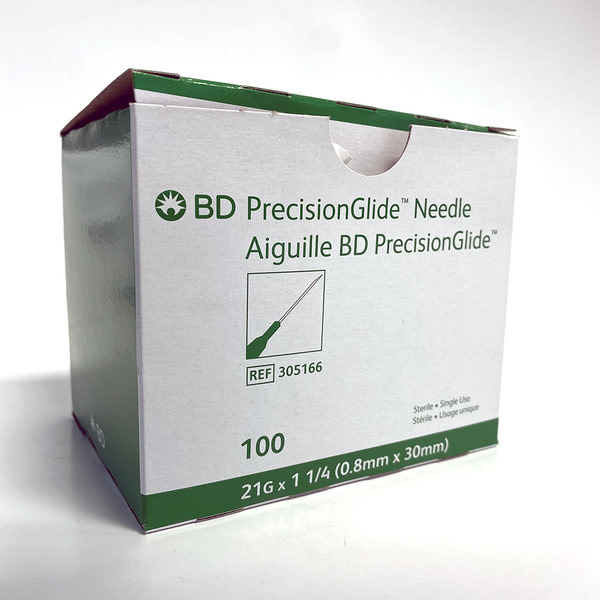 BD-BD Medical BD PrecisionGlide Hypodermic Needle 100/bx 21g x 1 1/4" single