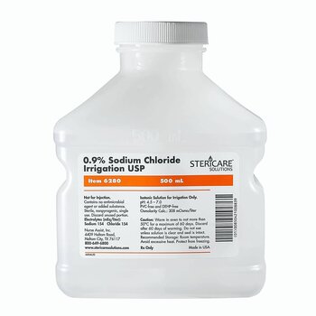 Baxter Normal Saline (Sodium Chloride) 0.9% For Irrigation Bottle 500ml 15/Bx