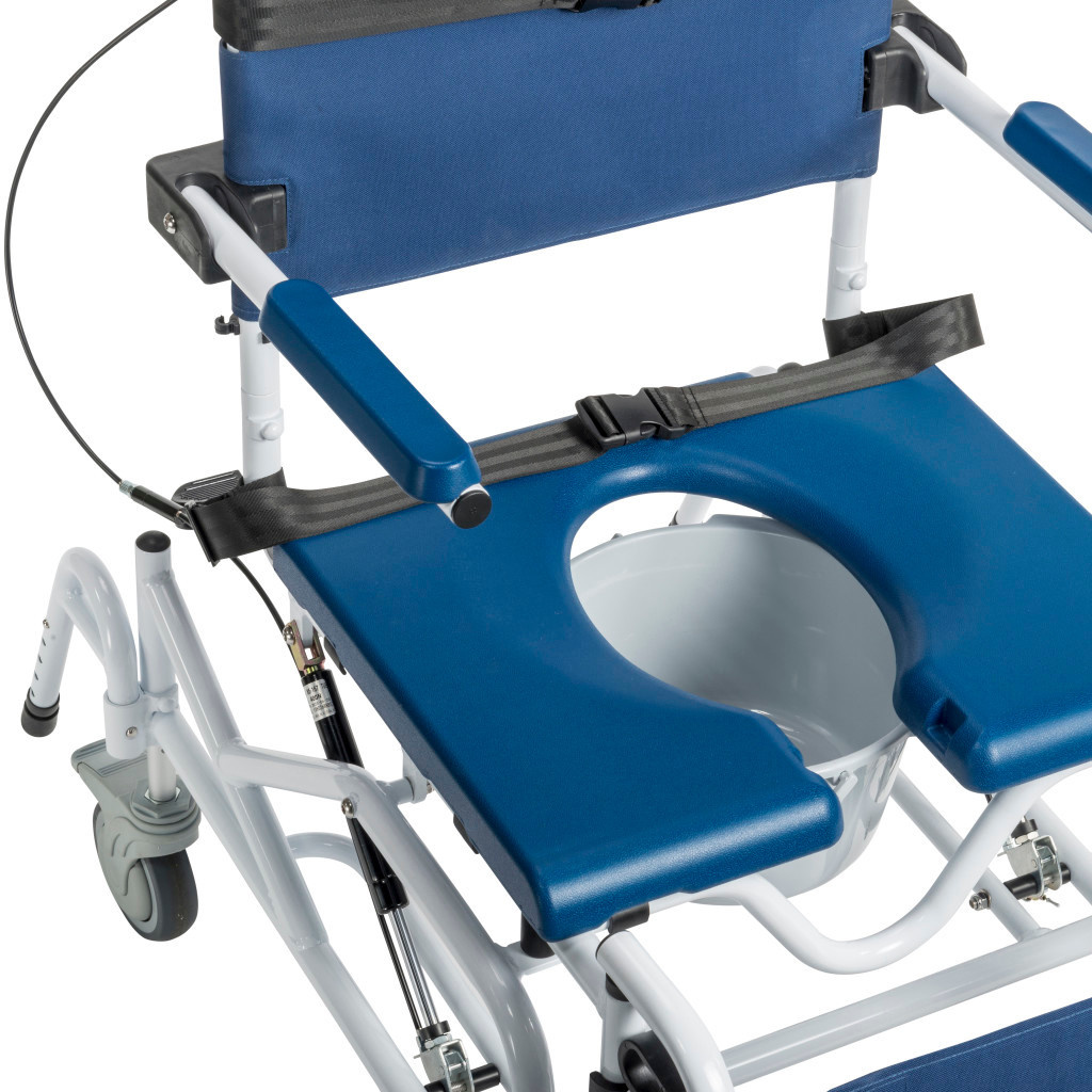 DRV-Drive Medical Drive Tilting Aluminum Rehab Shower Chair Commode 300lbs Capacity