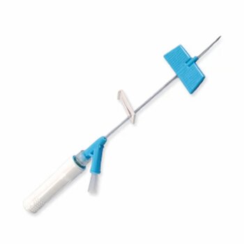 BD Medical BD Saf-T-Intima Iv Catheter with Wings 22g X 3/4" Y-Adapter And Tubing Sterile Blue