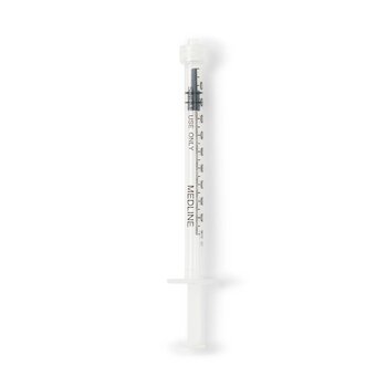 MedLine Medline Sterile Syringe only Latex-Free  Luer Lock 1ml