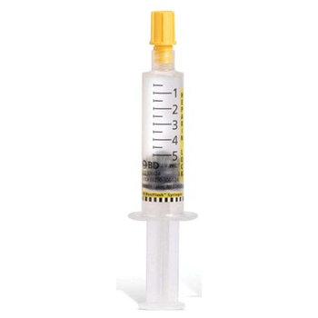 BD Medical BD Posiflush Heparin Lock Flush Syringe 10 Units/Ml 5ml Fill In 5ml Syringe 30/Bx