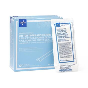 MedLine Cotton Tip Applicator 6" Non-Sterile Bx/100