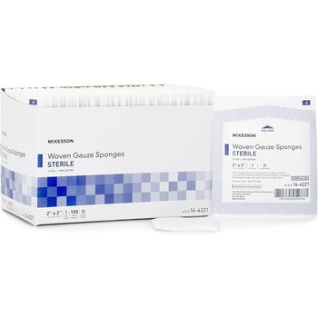 ML-MedLine Gauze sponge 12 ply sterile 10cm x 10cm - 2 per package - 25/box single
