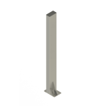 HCP-HealthCraft Products P.T. Rail Floor Mast Stainless Steel