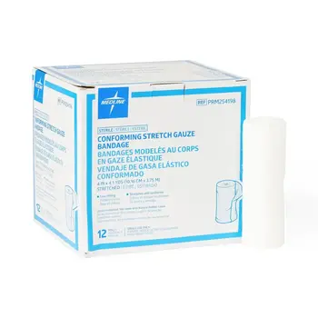 MedLine Medline Conform Stretch Gauze Bandage 4”X4.1yrd Sterile