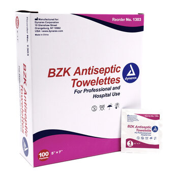 Healthcare Plus BZK Antiseptic Towelette 0.13% Benzalkonium Chloride 1000/bx