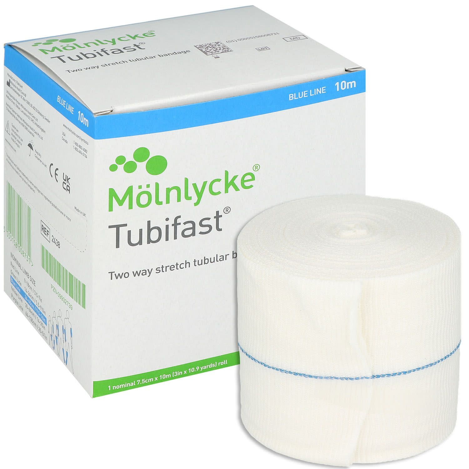 Molnlycke Molnlycke Tubifast Tubular Bandage Size 7.5cm X 10m Latex-Free
