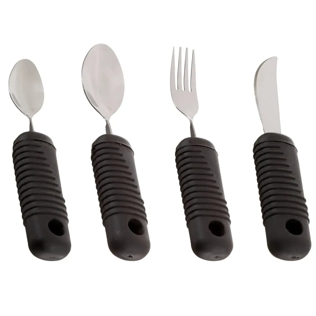 Sammons Preston Sure Grip Bendable Utensils Set of 4 (1 of each)