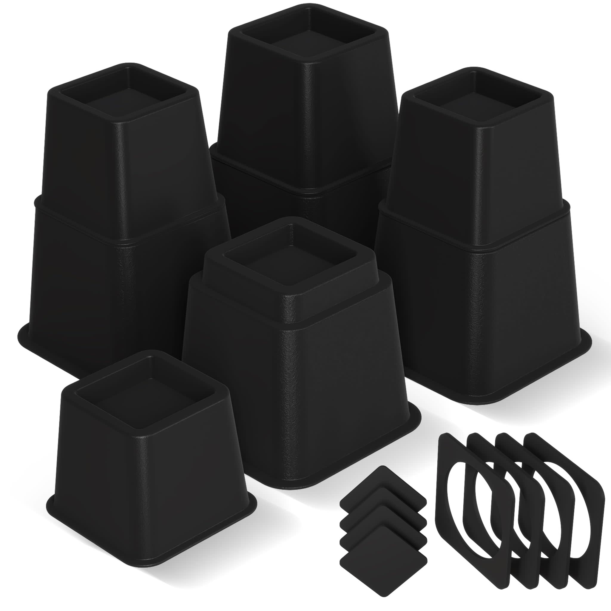 Utopia Round Riser Utopia Bedding 8 Inch Premium Adjustable Furniture Risers - 3, 5 or 8 ...