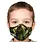 Maskwell Reusable Face Mask Silver Ion Technology Green Camo Kids