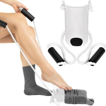 RA-Rehabilitation Advantage Sock Aid Slider for Putting Socks On Wide (10" x 5")