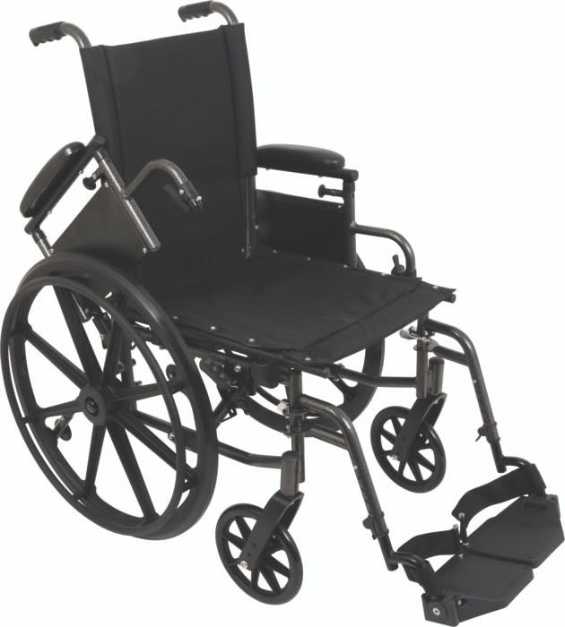 Compass Health ProBasics K4 LT WHEELCHAIR 18"X16"  W/SAFR HT ADJ DESK ARM   (300 LB)