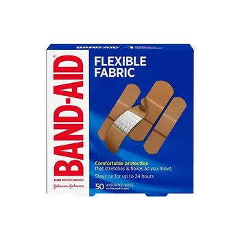 BND-BAND-AID Band-Aid® Flexible Fabric Bandages Family Pack Assorted Sizes 50 Count