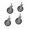 Drive Medical Drive Set of 4 Casters for use with Competitor™ Bed (15560)