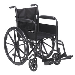 Drive Medical Silver Sport 1 Wheelchair Desk Arm 10" Left