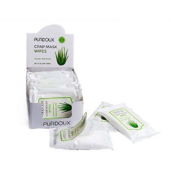 Purdoux Purdoux™ CPAP Mask Wipes Travel Box Aloe Vera