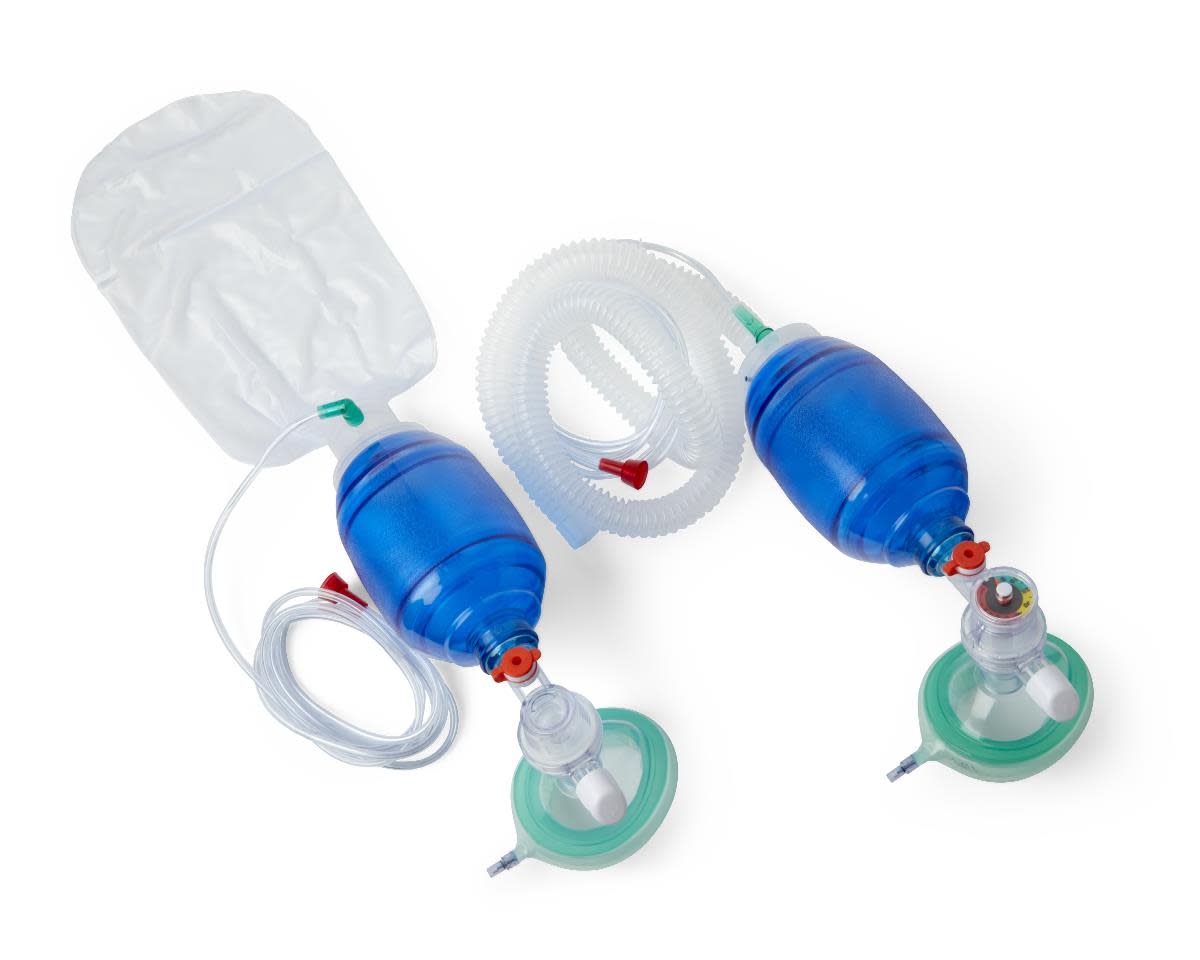 MedLine Medline Canada Corporation Manual Resuscitator Pediatric Mask W/Bag & Peep Valve