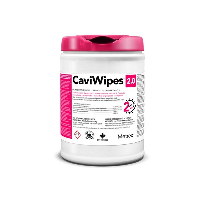 Metrex CaviWipes™ 2.0 Surface Disinfectanting Wipe (6.75" x 6") 160 Wipes