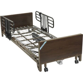 Drive Medical Drive Medical Delta Ultra-Light 1000 Full-Electric + Bed Half Rails + Gravity 7 Mattress 84" (15784)