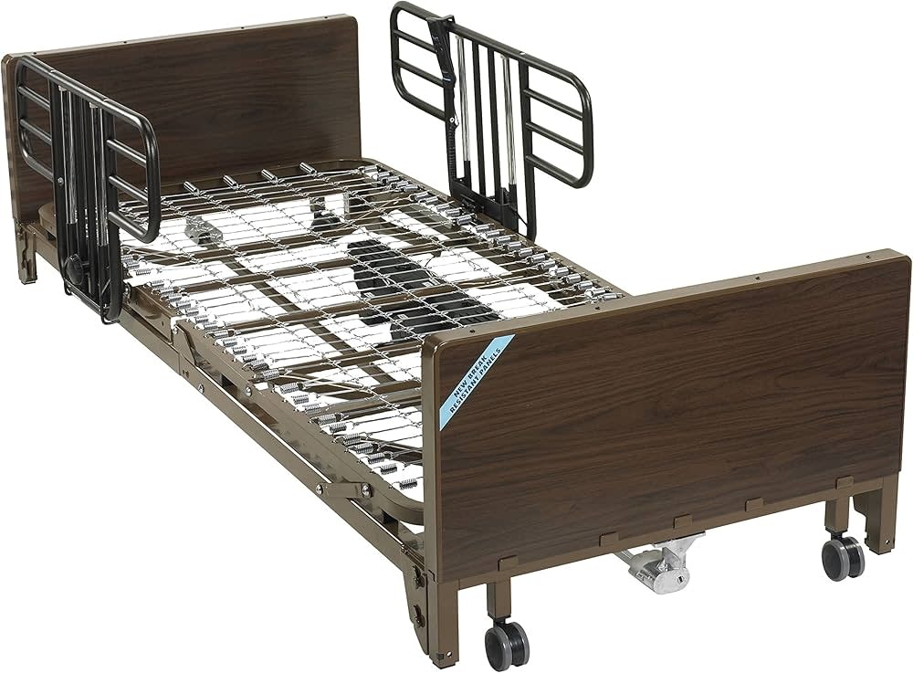 Drive Medical Drive Medical Delta Ultra-Light 1000 Full-Electric + Bed Half Rails + Gravity 7 Mattress 84" (15784)