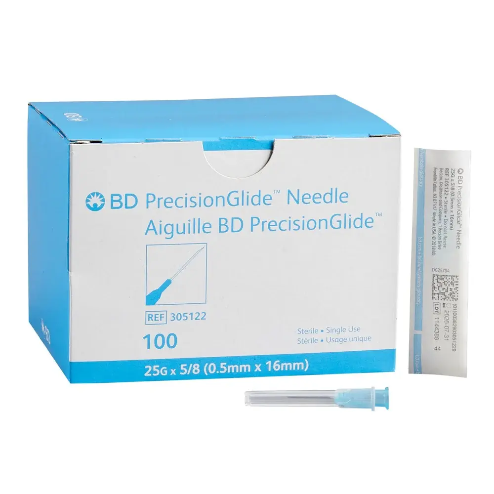 BD Medical Copy of BD PrecisionGlide Hypodermic Needle 100/bx 25g x 5/8"