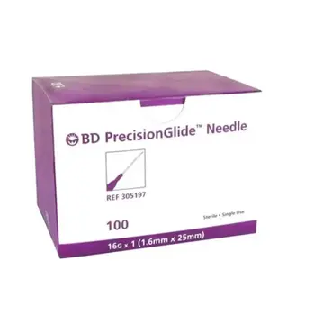 BD Medical BD PrecisionGlide Hypodermic Needle 100/bx 16g x 1" single