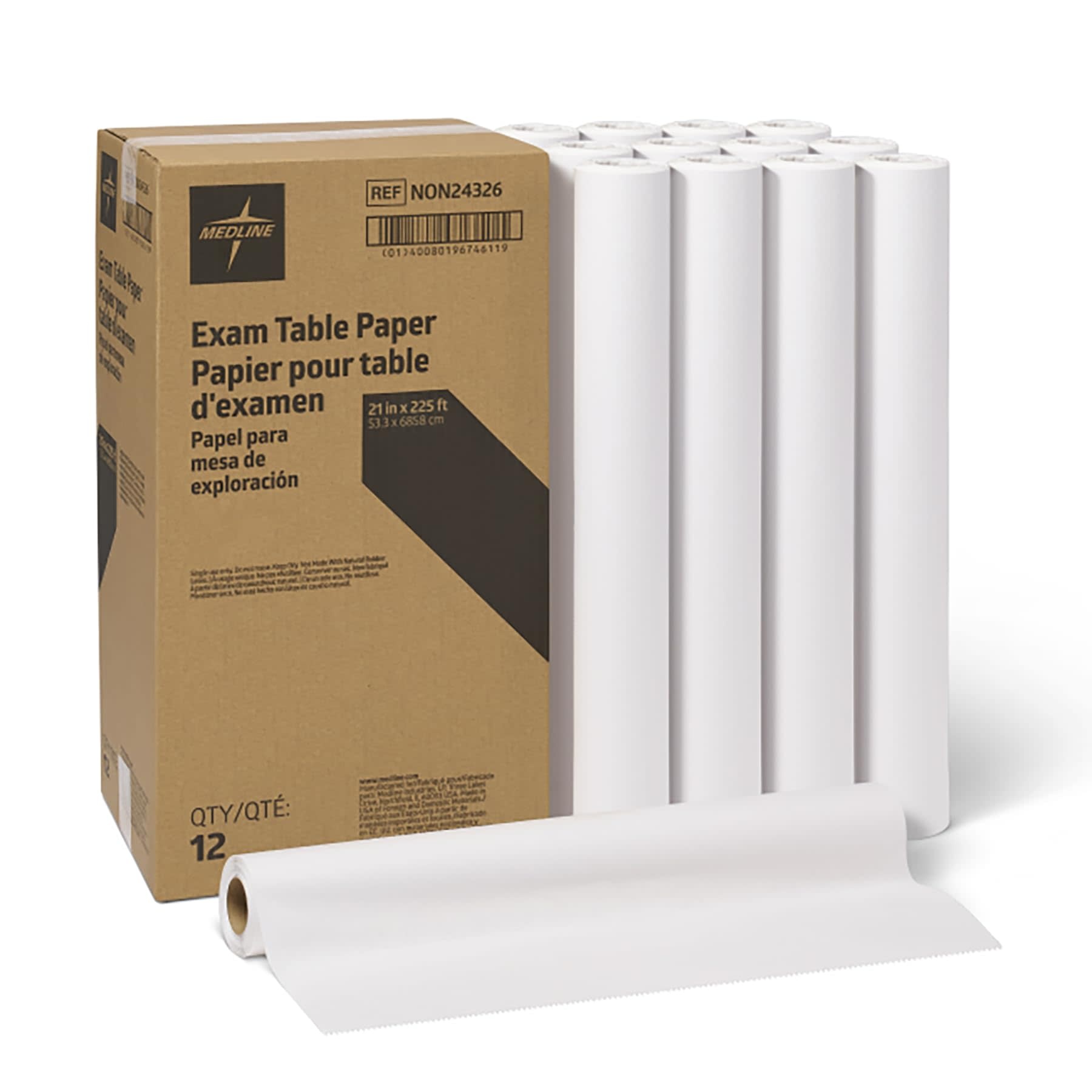 Cardinal Health Exam Table Paper Smooth 21" x 225ft 12/Bx