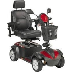 Drive Medical VENTURA™ 4-Wheel Scooter, 20" Captain's Seat Red