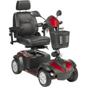 Drive Medical VENTURA™ 4-Wheel Scooter, 20" Captain's Seat Red