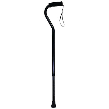 Probasics Probasics Offset Cane with Strap (Black) 300 lb Weight Capacity