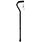 Probasics Probasics Offset Cane with Strap (Black) 300 lb Weight Capacity