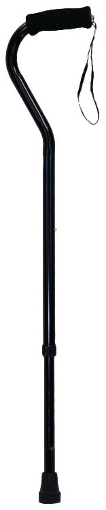 Probasics Probasics Offset Cane with Strap (Black) 300 lb Weight Capacity