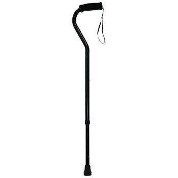 Probasics Probasics Offset Cane with Strap (Black) 300 lb Weight Capacity 10/Bx