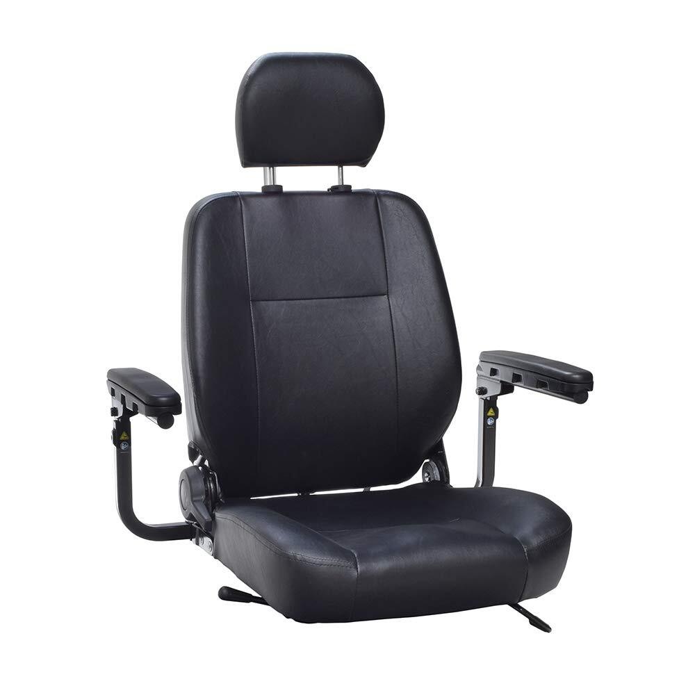 Pride Mobility Pride  Power Scooter Seat Assy Hi-Back black Vinyle Size 18.5"W X 18"D CRS 14