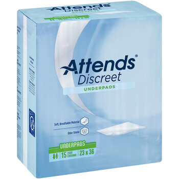Attends Attends discreet under pads 23" X 36" bag of 15