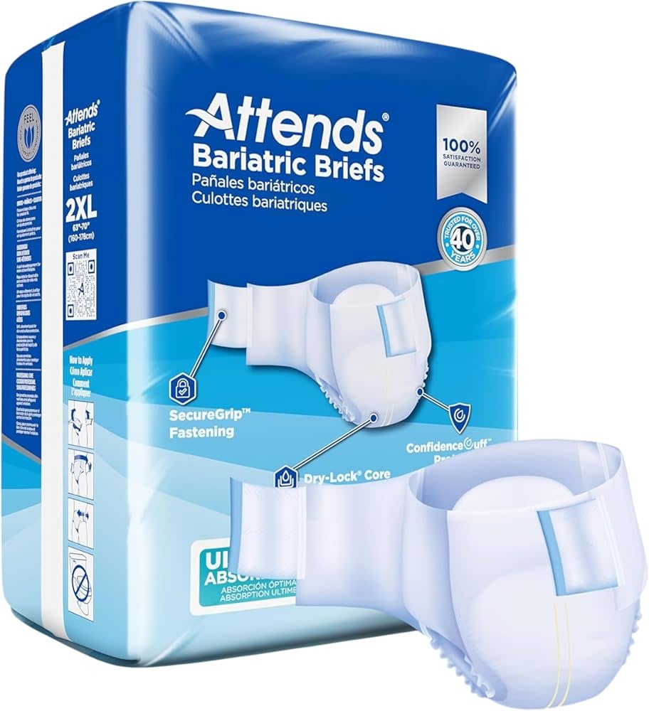 Attends Attends bariatric underwear XXL 12/BAG