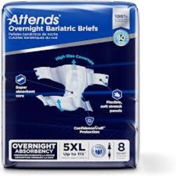 Attends Attends bariatric underwear 5XL 8/Bag