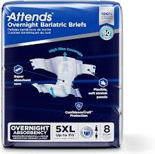 Attends Attends bariatric underwear 5XL 8/Bag