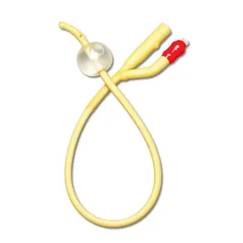 MedLine Catheter Foley Silicone Coated Coude Tip 2-Way 16fr 10cc Sterile